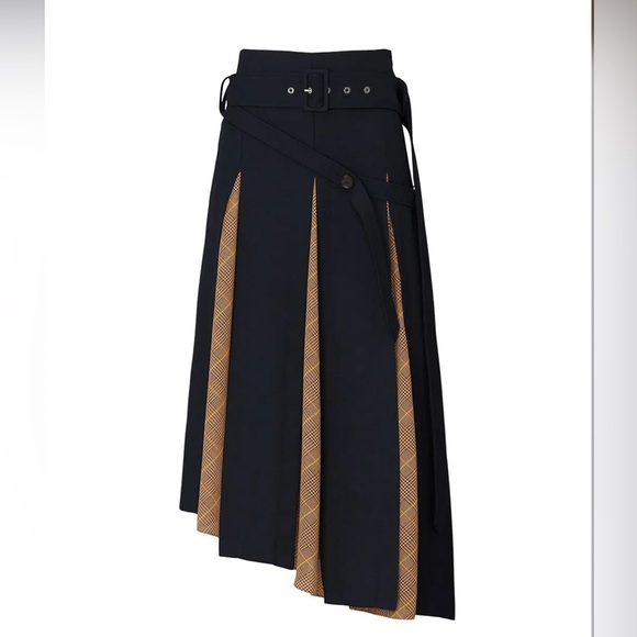 rokh Dresses & Skirts - Rokh Navy Scarf Insert Skirt Size 36/Small